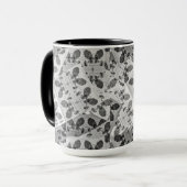 Mug Math Technology Motif noir et blanc (Devant gauche)