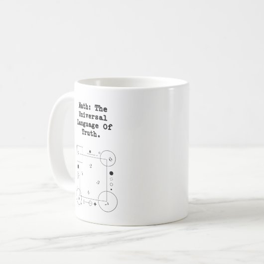 Mug Math Universal Language | Truth & Logic Educator (Devant gauche)