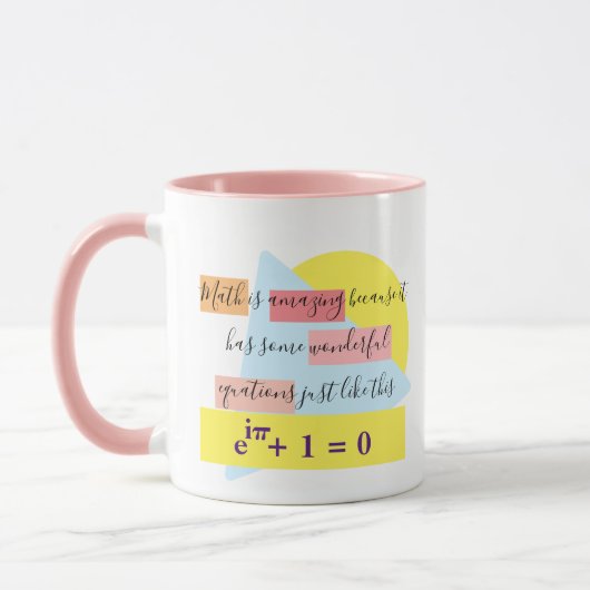 Mug Math Wonderful Equations - Math Girl - (Gauche)
