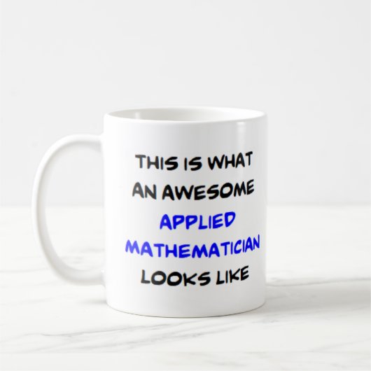 Mug mathématicien appliqué, génial (Gauche)