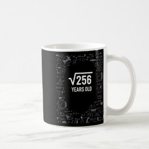 Mug Mathématiques 256 ans, Anniversaire drôle de maths
