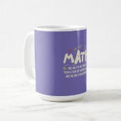 Mug Mathématiques Cadeau de professeur de mathématique (Devant gauche)