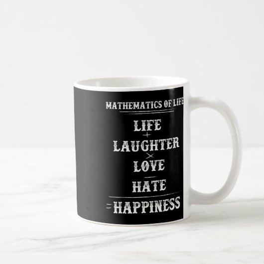 Mug Mathématiques de la vie Équation complexe Formule (Droite)