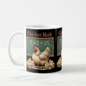 Mug Mathématiques de poulet Drôle de poule Équation de (Gauche)