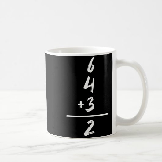 Mug Mathématiques Inspirées de Baseball 6 4 3 2 Double (Droite)