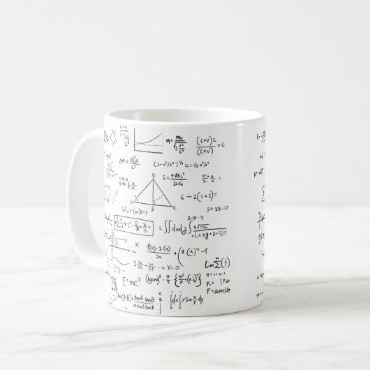 Mug Mathématiques Mathématiques Problèmes mathématique (Devant gauche)