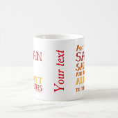 Mug Maths drôles d'alphabet d'algèbre (Centre)