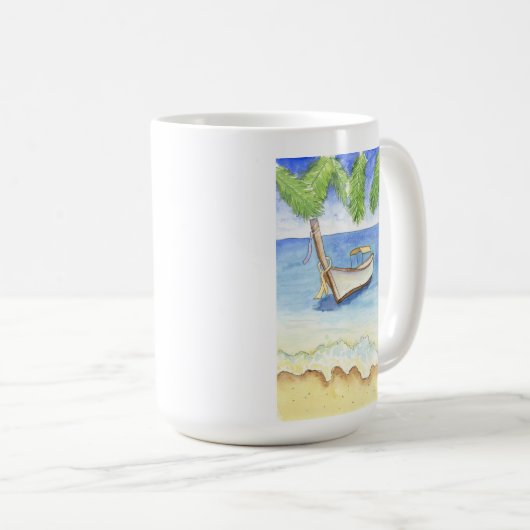 Mug Matin à Bali Aquarelle (Devant droit)