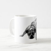 Mug Matin Avec Un Chien À Oreille (Devant gauche)