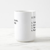 Mug matin, café, tasse, tasse, amusement, verrerie (Centre)