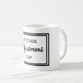 Mug Matin drôle de bureau de citation d'ajustement (Devant droit)