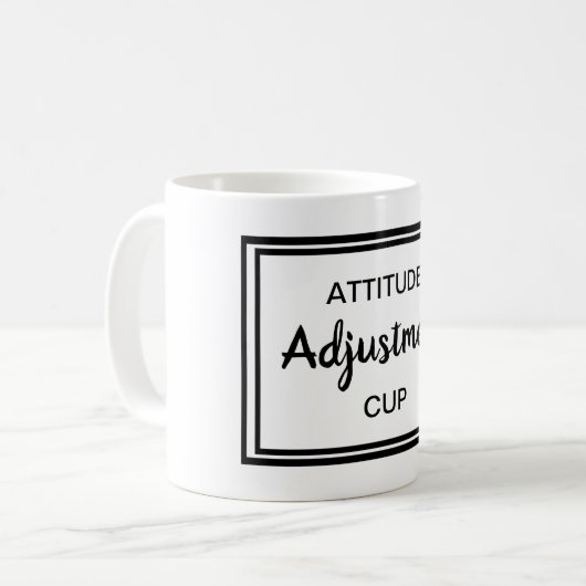 Mug Matin drôle de bureau de citation d'ajustement (Devant gauche)