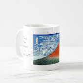 Mug Matin du sud rouge d'espace libre de vent de Fuji (Devant gauche)