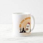 Mug Matins Mignons & Café" Fantôme Mignon Halloween (Devant droit)