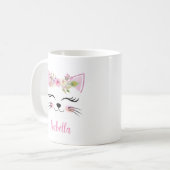 Mug Matraque à tête kitten personnalisée (Devant gauche)