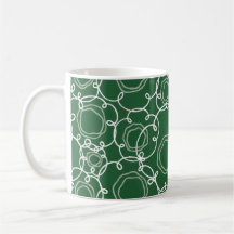 Matrice Florale Abstraite (Vert Foncé) Beaux-Arts