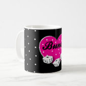 Mug Matrices roses élégantes de Valentine Bunco de (Devant gauche)