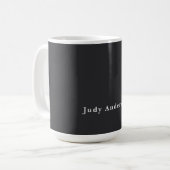 Mug Matte Black Professionnel Plain Moderne Élégant (Devant gauche)