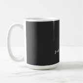 Mug Matte Black Professionnel Plain Moderne Élégant (Gauche)