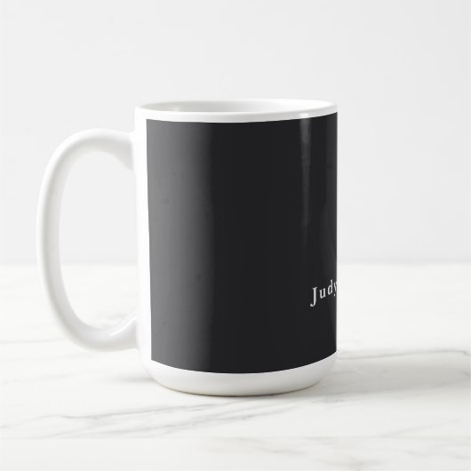 Mug Matte Black Professionnel Plain Moderne Élégant (Gauche)