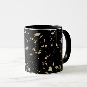 Mug Matte Gold et Rose Gold Flakes Noir