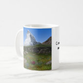 Mug Matterhorn Suisse Ecriture d'encouragement JW (Devant gauche)