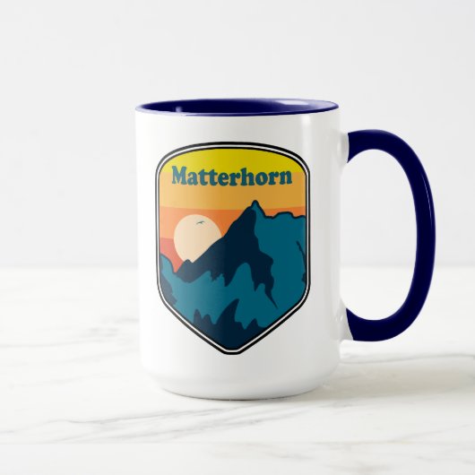 Mug Matterhorn Suisse Italie Sunrise (Droite)
