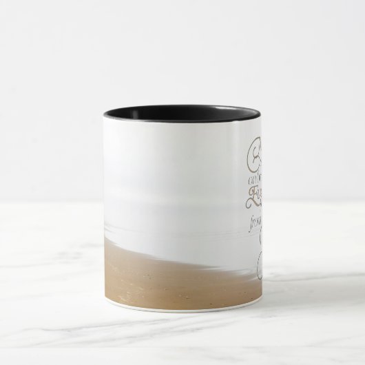 Mug Matthew 4:4 On shall not live on bread alone (Centre)