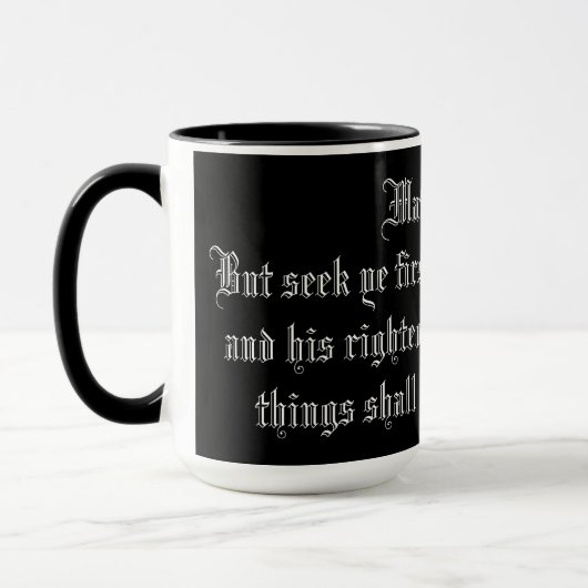 MUG MATTHEW 6:33 (Gauche)
