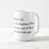 MUG MATTHEW 6:33 (Devant droit)