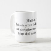 MUG MATTHEW 6:33 (Devant gauche)
