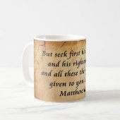 Mug Matthew 6:33 Bible (Devant gauche)