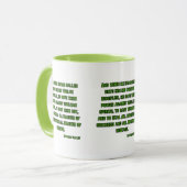 Mug Matthieu 10:1 KJV Bible Écriture Deux Tons (Devant gauche)