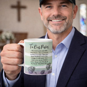 Mug Matthieu 25:21 Remerciement aux pasteurs