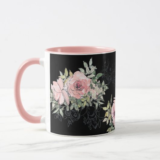 Mug Matthieu 28:20 Je Suis Avec Vous Toujours Fleurs R (Gauche)