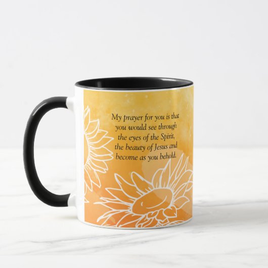 Mug Matthieu 5:8 Bienheureuse Bible Verse et prière (Gauche)