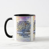 Mug Matthieu 6:19-21 KJV Bible Écriture Pic Deux Tons (Gauche)