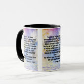 Mug Matthieu 6:19-21 KJV Bible Écriture Pic Deux Tons (Devant gauche)