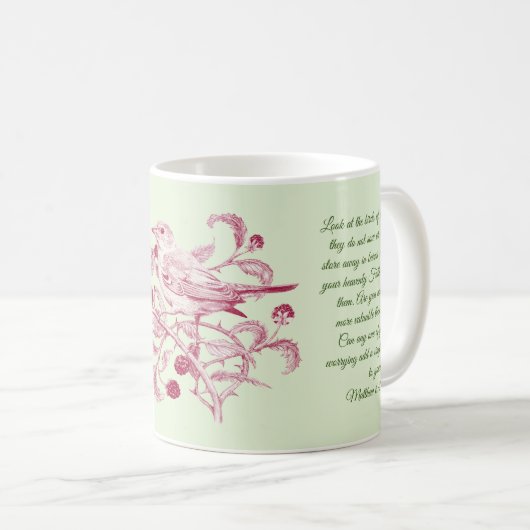 Mug Matthieu 6:25-27 "Ne vous inquiétez pas" (Devant droit)