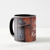 Mug Matthieu 7:7, Demandez et il sera donné (Devant gauche)