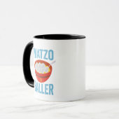 Mug Matzo Baller Funny Golf Hanoukka cadeau de vacance (Devant gauche)
