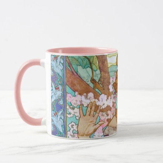 Mug Maud Adams comme Jeanne d'Arc, Mucha (Gauche)