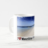 Mug Maurice - I Love - Plage tropicale - (Devant gauche)