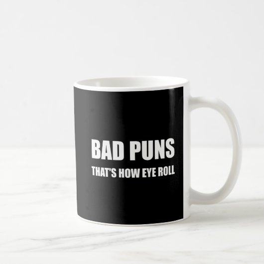 Mug Mauvais calembours qui est comment petit pain (Droite)