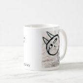 Mug mauvais-chat, accueil à l'asile de fous ! (Devant droit)