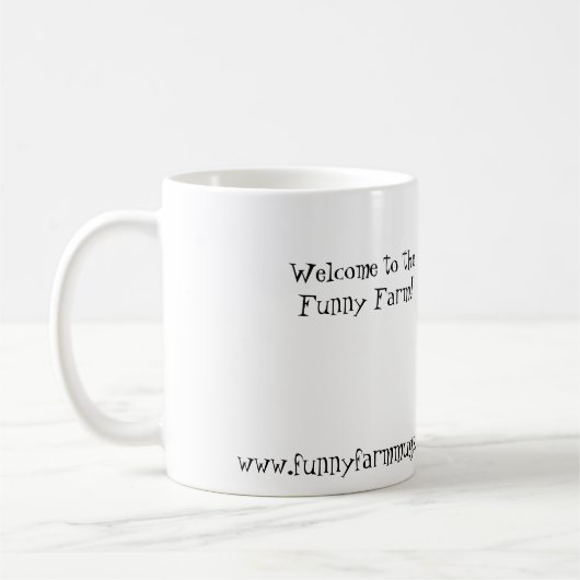 Mug mauvais-chat, accueil à l'asile de fous ! (Gauche)
