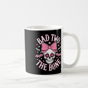 Mug Mauvais Deux Étoiles Du Crâne Os Rose Bow