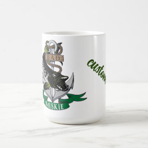 Mug Mauvais Maskinongé Enroulé Autour de la Récompense