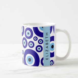 Mug Mauvais Œil, Œil Grec, Œil Turc, Mati, Votre Nom
