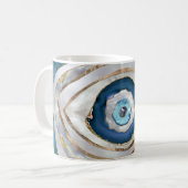 Mug Mauvais oeil Textiles et or (Devant gauche)